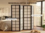 4 Panel Folding Room Divider, Freestanding Room Separator, Indoor Privacy Screen for Living Room, T3398P554170