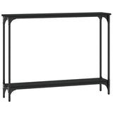 Console Table Black 100x22.5x75 cm Engineered Wood 834015