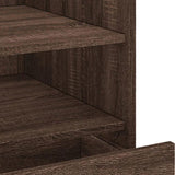 Bedside Cabinet Brown Oak 45x50x50 cm Engineered Wood 848282