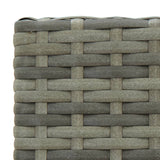 5 Piece Outdoor Bar Set with Armrest Poly Rattan Grey 3064812
