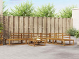 Outdoor Sofa Set 7 Piece Natural Solid Acacia Wood 3366962