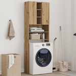 ZNTS Washing Machine Cabinet Artisan Oak 64x25.5x190 cm 856650