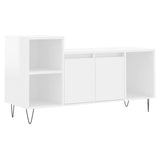 TV Cabinet High Gloss White 100x35x55 cm Engineered Wood 831318