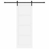 Sliding Door White 83 x 232 cm Solid Pine Wood 3445446