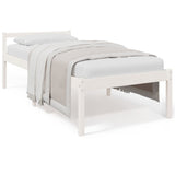 Senior Bed without Mattress White 90x190cm Single 810580