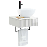 Wall-Mounted Wash Basin High Gloss White 40 x 41 x 40.5 cm 890182