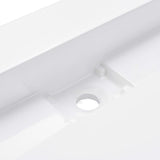 Wash Basin 120x46x11 cm Mineral Cast/Marble Cast White 144068