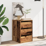 Corner Chest of Drawers Old Wood 40x41x58 cm Engineered Wood 852841