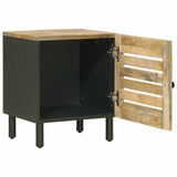 Bedside Table Natural 40 x 33 x 46 cm Solid Mango Wood 4018840