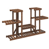 Flower Stand 110x25x73 cm Solid Wood Fir 362853