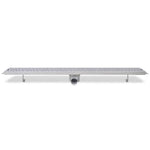 Linear Shower Drain 2 pcs Bubble 1030x140 mm Stainless Steel 275970