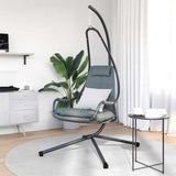 Hanging Egg Chair Folding Anthracite 94 x 107 x 196.5 cm Steel 42003852