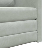 Sofa Bed Light Grey 74 x 77 x 81 cm Velvet 4106612