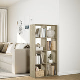 Room Divider Bookcase Sonoma Oak 69.5x29x137.5 cm Engineered Wood 858023
