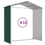 Garden Shed Green 191x980x198 cm Galvanised Steel 3188241