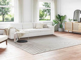 Area Rugs Square PALMERAS Cream 240 x 240 cm Polyester 42022631