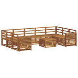 Sofa Sets 10 pcs Natural Solid Acacia Wood 3375524