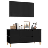 TV Cabinet Black 102x44.5x50 cm Engineered Wood 819597