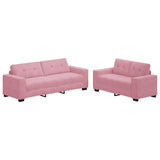 Sofa 2 pcs Pink Fabric 3324724