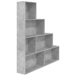 Book Cabinet/Room Divider Concrete Grey 155x24x160 cm Engineered Wood 800661