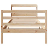 Bed Frame with Headboard without Mattress 75x190 cm Small Single 3306629