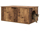 Cat House Old Wood 85 x 55 x 50.5 cm Engineered Wood 8000723