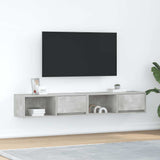 TV Cabinets 2 pcs Concrete Grey 80x31x25.5 cm Engineered Wood 861461