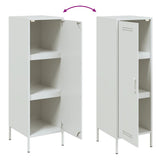 Highboard White 36x39x113 cm Steel 843011