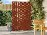 Privacy Screen 100 x 50 x 180 cm Weathering Steel Rusty 868583