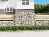 Arched Gabion Basket 150x30x140/160 cm Galvanised Iron 153447