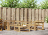 Outdoor Sofa Set 5 pcs White 59 x 59 x 37 cm Solid Acacia Wood 3387598