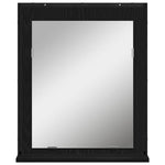 Bathroom Furniture Set with Door 3 pcs Black 33 x 33 x 102.5 cm 3334376