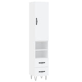 Highboard White 34.5x34x180 cm Engineered Wood 3198945