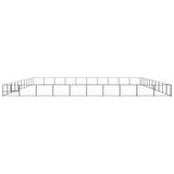 Dog Kennel Black 100 m Steel 3082197