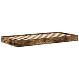 Bookcase Bed Smoked oak 75 x 190 cm Engineered wood 3335757