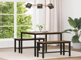 Dining Tables 80 x 80 x 75 cm Engineered Wood Smoked Oak Square 892628