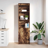 Highboard Smoked Oak 50x35x180 cm Engineered Wood 3328466