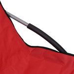 Folding Beach Chairs 2 pcs Red Fabric 312490