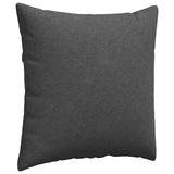 Sofa Pillows 2 pcs Dark Grey 60 x 60 cm Corduroy Fabric 42014033