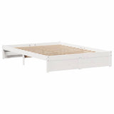 Bed Frame without Mattress White 120x200 cm Solid Wood Pine 3301661