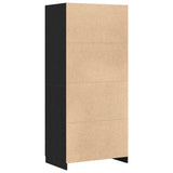 Wardrobe Black Oak 80 x 52 x 180 cm Engineered Wood 862437