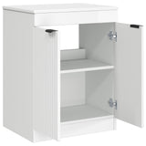 Bathroom Cabinet High Gloss White 54 x 41 x 70 cm 890152