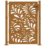 Garden Gate 100x125 cm Weathering Steel Wave Design 4100975