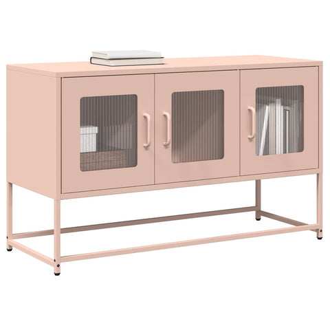 ZNTS TV Cabinet Pink 100.5x39x60.5 cm Cold-rolled Steel 853339