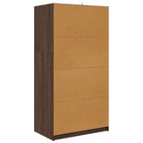 Bathroom Cabinet Brown Oak 79.5 x 49 x 156 cm Engineered Wood 3406252