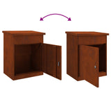 Parcel Drop Box Rusty 47.5 x 38 x 59 cm Weathering Steel 874946