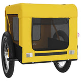 Pet Bike Trailer Yellow and Black Oxford Fabric&Iron 93924