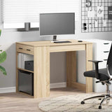 ZNTS Desk with Drawer and Shelf Sonoma Oak 102x62x77.5 cm Engineered Wood 858688