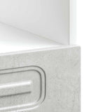 Oven Cabinet Kalmar Concrete Grey Engineered Wood 853521