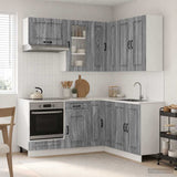 Kitchen Unit KALMAR 8 pcs Grey Sonoma Engineered Wood 3438377